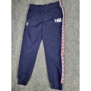 NBA Authentics Jogger‎ Sweatpants Men Sz L Navy Basketball Pants Activewear Gym